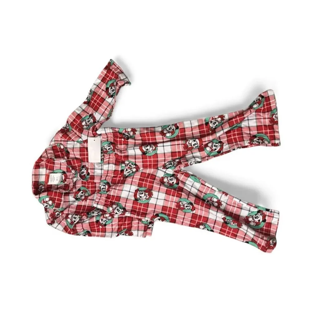 Mickey Mouse Toddler Boys Shirt and Pajama, 2 Piece Set  2T Christmas 🎄